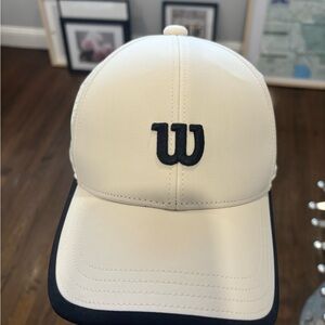 Wilson Cream and Black Baseball Cap